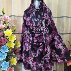 জরজেট নিকাব হিজাব (Code: JNH012)