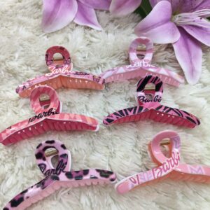 Pink Shade Premium Hair Claw Clips (Set of 5)