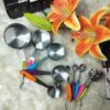 Premium Stainless Steel Measuring Cups & Spoons Set – Color Handle Kitchen Measuring Tool